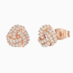 Lane Woods 925 Silver Love Knot Moissanite Earring