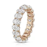 Lane Woods 925 Silver Oval Cut Moissanite Full Eternity Band