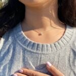 Lane Woods 925 Silver Oval Solitaire Moissanite Necklace