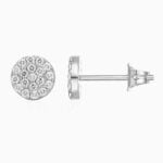 Lane Woods 925 Silver Pave Moissanite Stud Earring