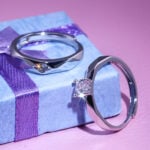 Lane Woods 925 Silver Promise Engagement Wedding Moissanite Matching Rings for Couples