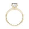 Lane Woods 925 Silver Promise Engagement Wedding Moissanite Ring Four Prong Emerald