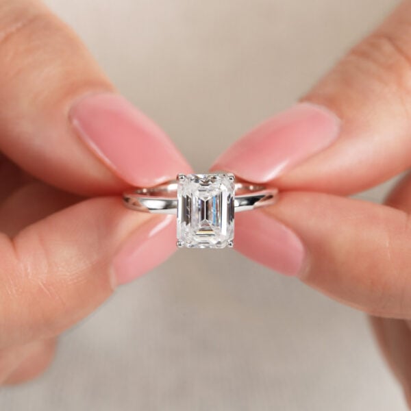 Lane-Woods-925-Silver-Promise-Engagement-Wedding-Moissanite-Ring-Four-Prong-Emerald-4