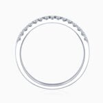 Lane Woods 925 Silver Promise Moissanite Wedding Band