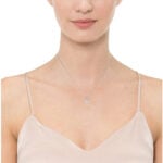 Lane Woods 925 Silver Pure Round Moissanite Necklace