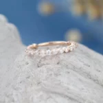 Lane Woods 925 Silver Round Cut Moissanite 3/4 Eternity Band
