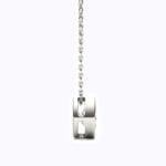 Lane Woods 925 Silver Round Cut Moissanite Bezel Necklace