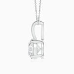 Lane Woods 925 Silver Round Cut Moissanite Solitaire Necklace (3)