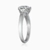 Lane Woods 925 Silver Round Cut Solitaire Promise Engagement Wedding Moissanite Ring