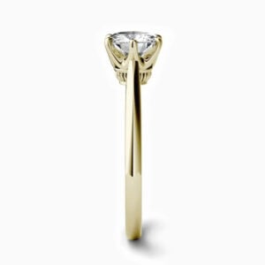 Lane Woods 925 Silver Round Moissanite Engagement Ring