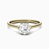 Lane Woods 925 Silver Round Moissanite Engagement Ring
