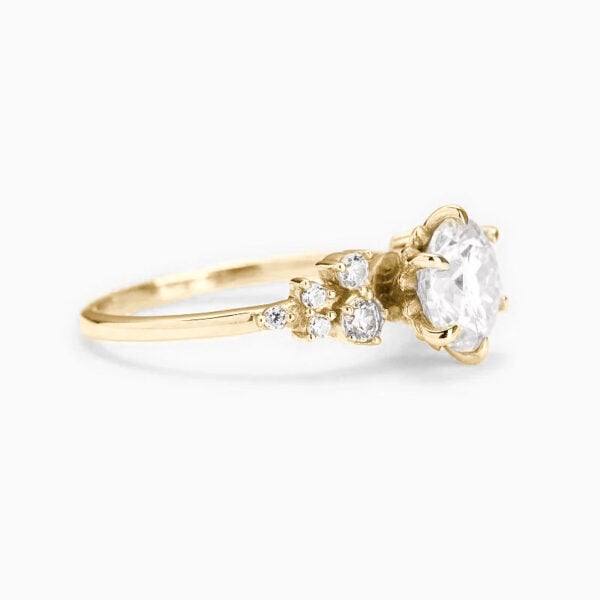 Lane-Woods-925-Silver-Round-Promise-Engagement-Wedding-Moissanit-Ring-With-Side-Accents-Floral-Style-2