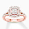 Lane Woods 925 Silver Round-cut Promise Engagement Wedding Moissanite Ring