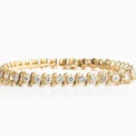 Lane Woods 925 Silver S-Link Tennis Bracelet