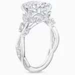 Lane Woods 925 Silver Secret Garden Promise Engagement Wedding Moissanite Ring