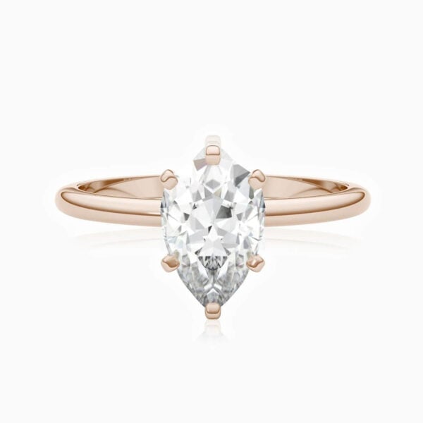Lane Woods 925 Silver Six Prong Pear Moissanite Ring
