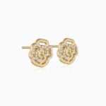 Lane Woods 925 Silver Sunny Rose Style Moissanite Earrings