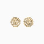 Lane Woods 925 Silver Sunny Rose Style Moissanite Earrings