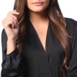 Lane Woods 925 Silver Tiny Cross Moissanite Necklace