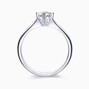 Lane Woods 925 Silver ViFour Prong Moissanite Ring