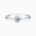 Lane Woods 925 Silver ViFour Prong Moissanite Ring