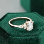 Lane Woods 925 Silver Vintage Pear Cut Moissanite Ring