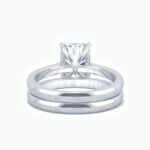 Lane Woods 925 Silver Wedding Moissanite Bridal Sets Radiant Cut Solitaire Rings (2)