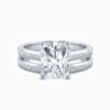 Lane Woods 925 Silver Wedding Moissanite Bridal Sets Radiant Cut Solitaire Rings