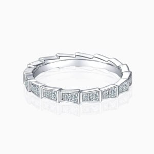 Lane Woods 925 Vintage Micro Pave With Side Accents Stones Wedding Band