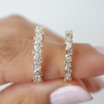 Lane Woods Marquise & Round Cut Moissanite Half Eternity Band