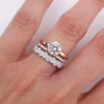 Lane Woods Marquise & Round Cut Moissanite Half Eternity Band