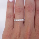 Lane Woods Marquise & Round Cut Moissanite Half Eternity Band