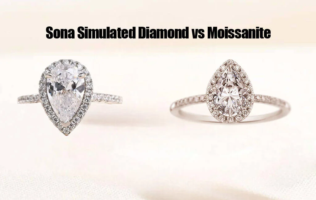 Sona Simulated Diamond vs Moissanite