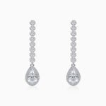 Lane Woods 925 Silver Halo Bezel Set Tassel Pendant