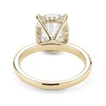 Lane Woods 925 Silver Cushion Cut with Side Halo Promise Engagement Rings