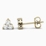 Lane Woods 925 Silver Trio Stud Moissanite Earring
