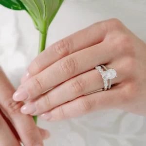 Lane Woods Oval Cut Moissanite Engagement Ring