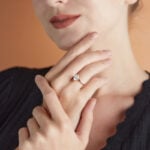S925 Sterling Silver Oval Cut Moissanite Solitaire Ring