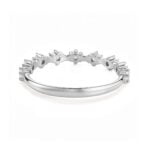 Lane Woods 925 Silver Half Eternity Round 6-Prong Moissanite Ring