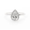 S925 Sterling Silver Vera Water Droplets Moissanite Ring