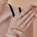 Promise Engagment Wedding Opal Bridal Sets Ring Cushion