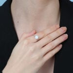 Huge Promise Engagment Wedding Opal Ring