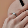 Promise Engagment Wedding Opal Bridal Sets Ring Cushion