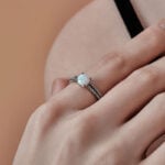 Promise Engagment Wedding Opal Bridal Sets Ring Cushion