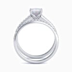 Promise Engagment Wedding Opal Bridal Sets Ring Cushion