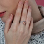 1.5 Carats Halo Oval Cut Promise Engagment Wedding Opal Ring Bridal Set