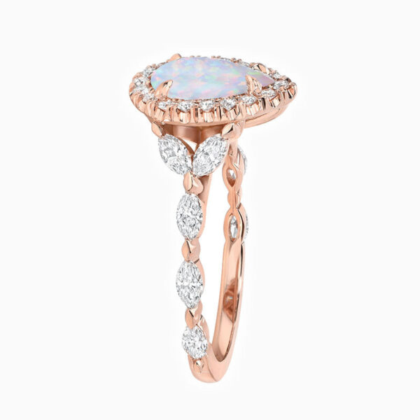 Violet Promise Engagment Wedding Opal Ring