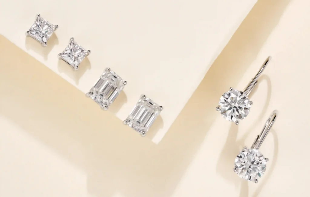 Minimalist Magic: Tiny Moissanite Studs for Sweltering Days
