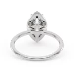 Lane Woods Brilliant Marquise Cut Moissanite Halo Engagement Ring
