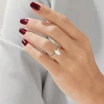 Lane Woods Marquise Petite Twisted Moissanite Engagement Ring